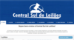 Desktop Screenshot of centralsuldeleiloes.com.br